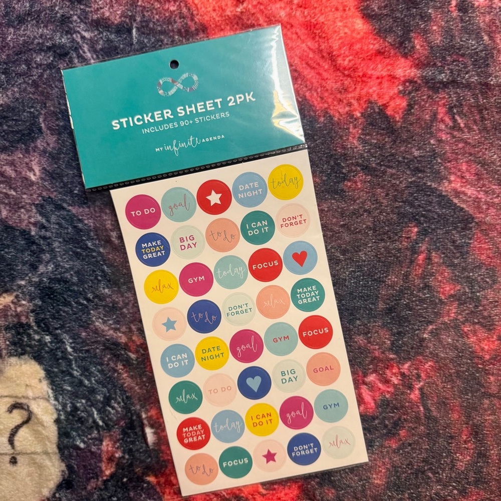 💜 My Infinite Agenda Planner Sticker Sheets - NWT